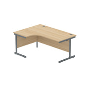 Office Left Hand Corner Desk with Steel Single Upright Cantilever Frame (FSC)