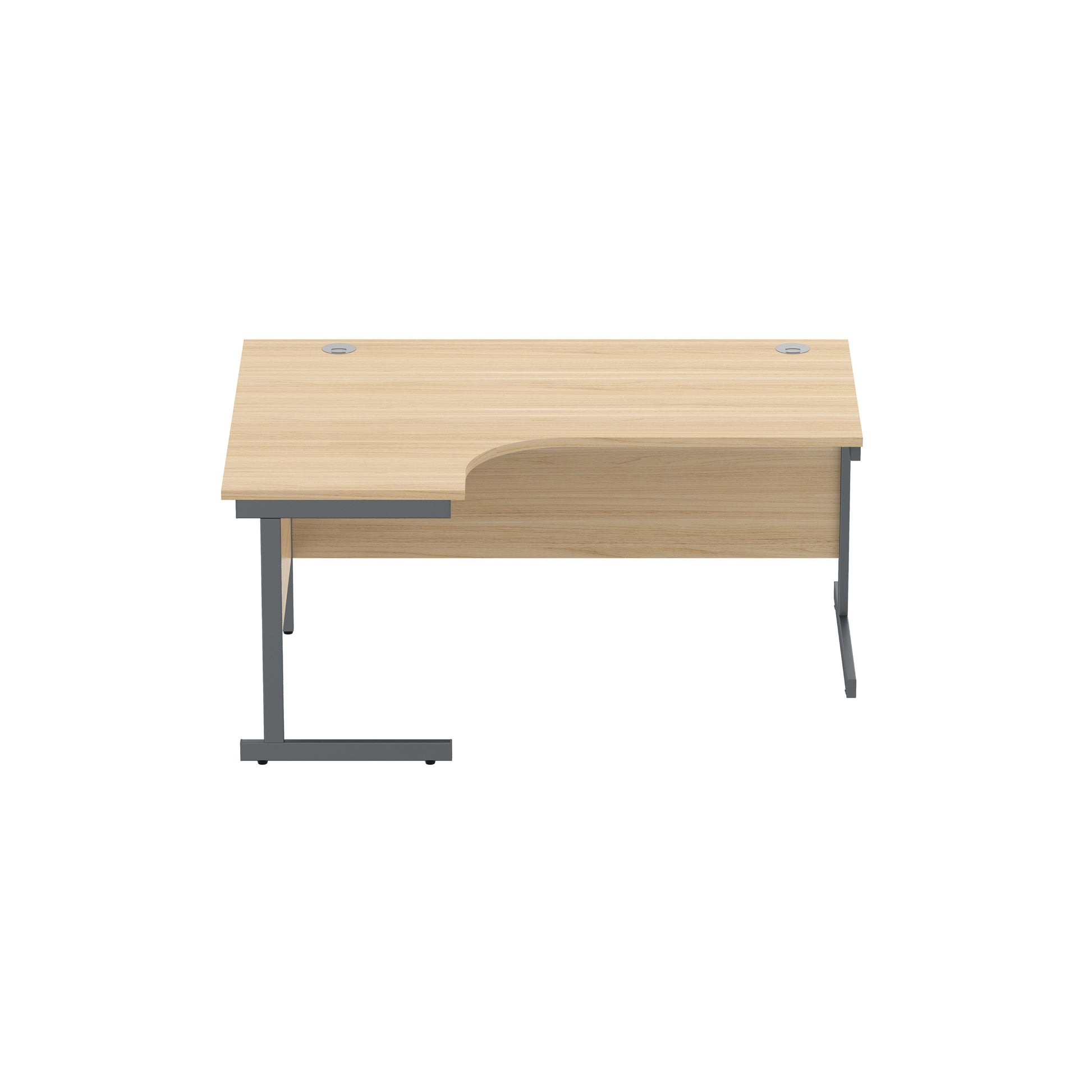 Office Left Hand Corner Desk with Steel Single Upright Cantilever Frame (FSC)