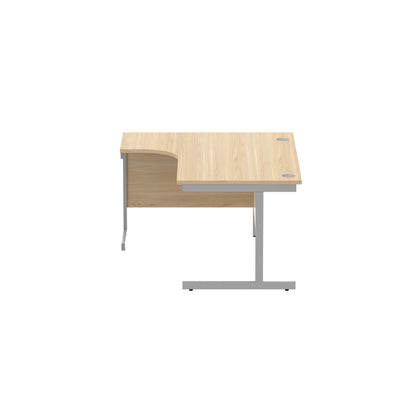 Office Left Hand Corner Desk with Steel Single Upright Cantilever Frame (FSC)