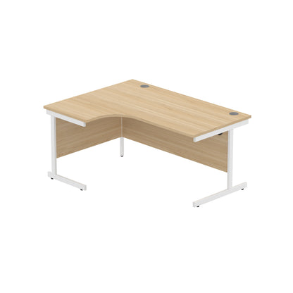 Core|Single Upright|Left Hand Radial Desk (FSC)1600X1200|Canadian Oak-White