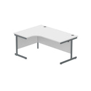 Office Left Hand Corner Desk with Steel Single Upright Cantilever Frame (FSC)