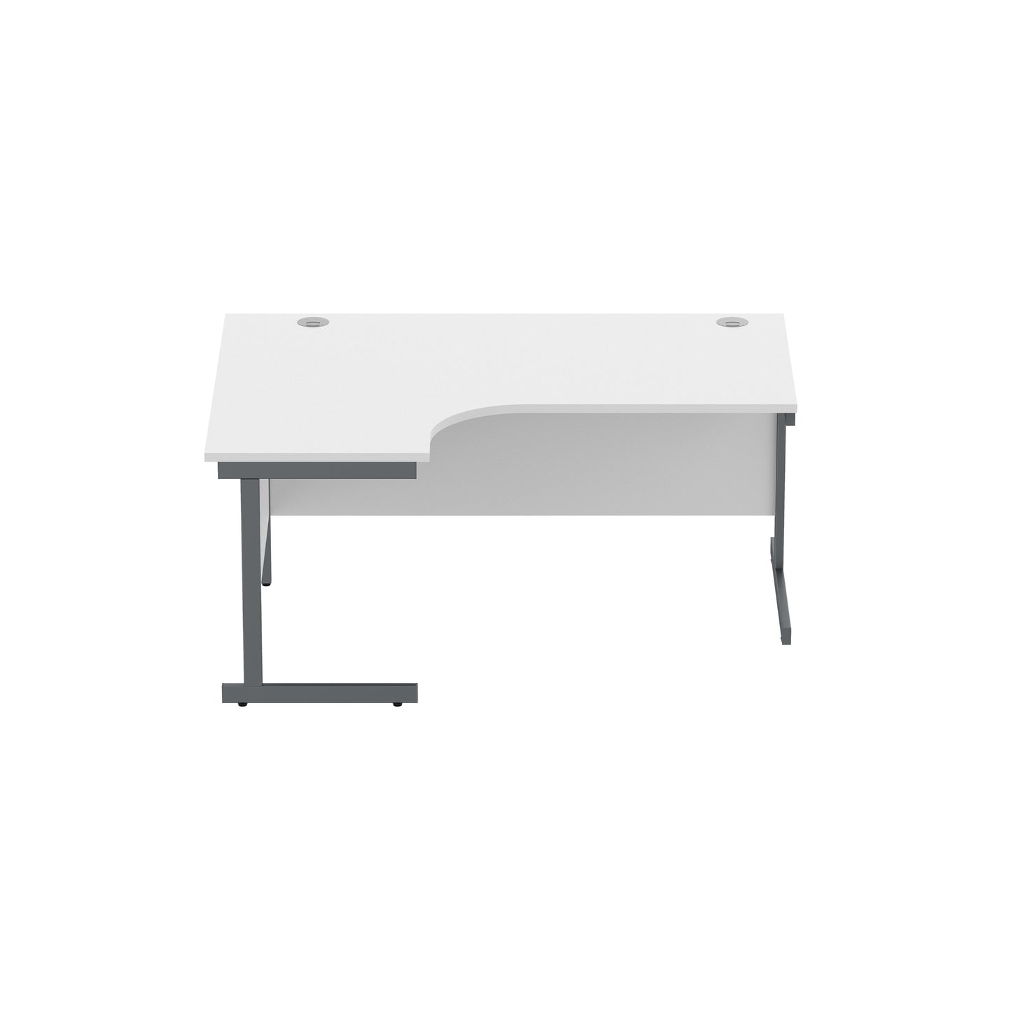 Office Left Hand Corner Desk with Steel Single Upright Cantilever Frame (FSC)