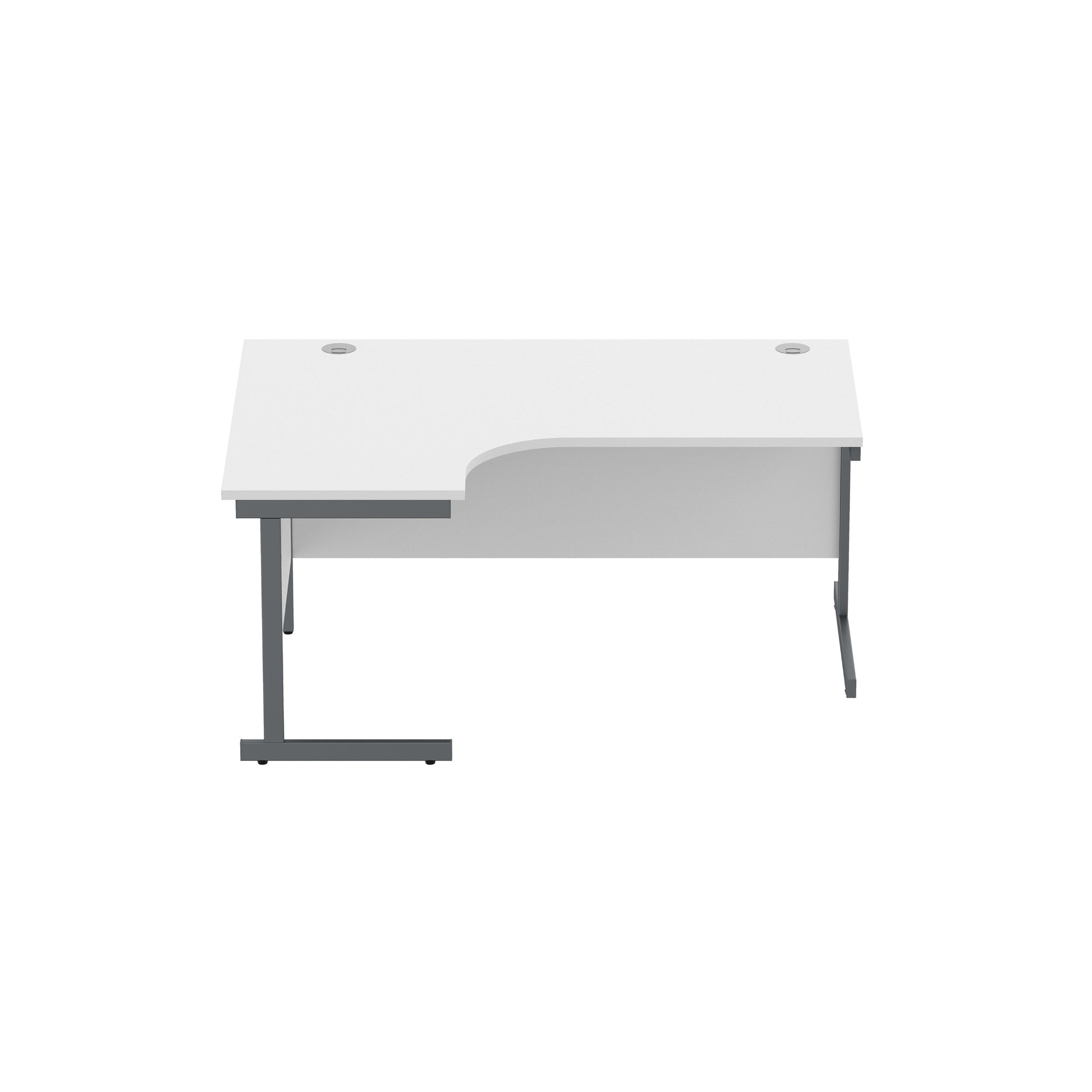 Office Left Hand Corner Desk with Steel Single Upright Cantilever Frame (FSC)