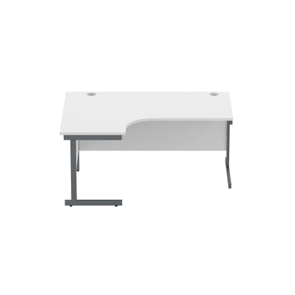 Office Left Hand Corner Desk with Steel Single Upright Cantilever Frame (FSC)
