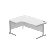 Office Left Hand Corner Desk with Steel Single Upright Cantilever Frame (FSC)