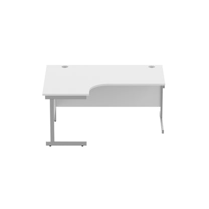 Office Left Hand Corner Desk with Steel Single Upright Cantilever Frame (FSC)