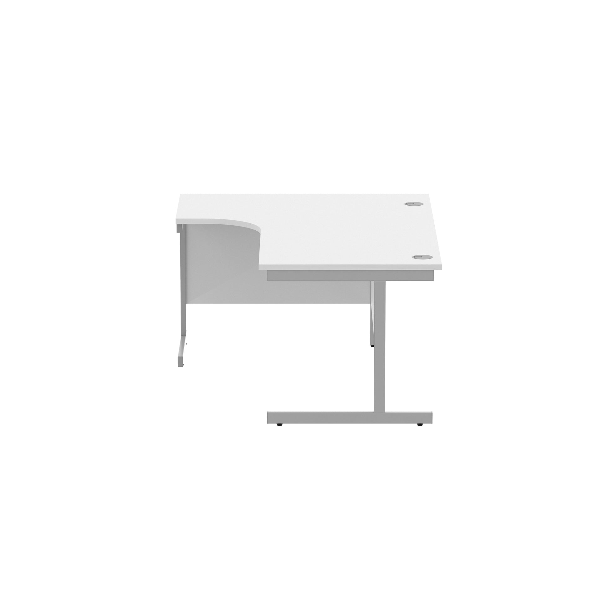 Office Left Hand Corner Desk with Steel Single Upright Cantilever Frame (FSC)