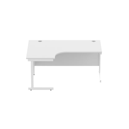 Office Left Hand Corner Desk with Steel Single Upright Cantilever Frame (FSC)
