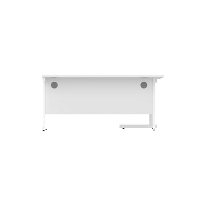 Office Left Hand Corner Desk with Steel Single Upright Cantilever Frame (FSC)