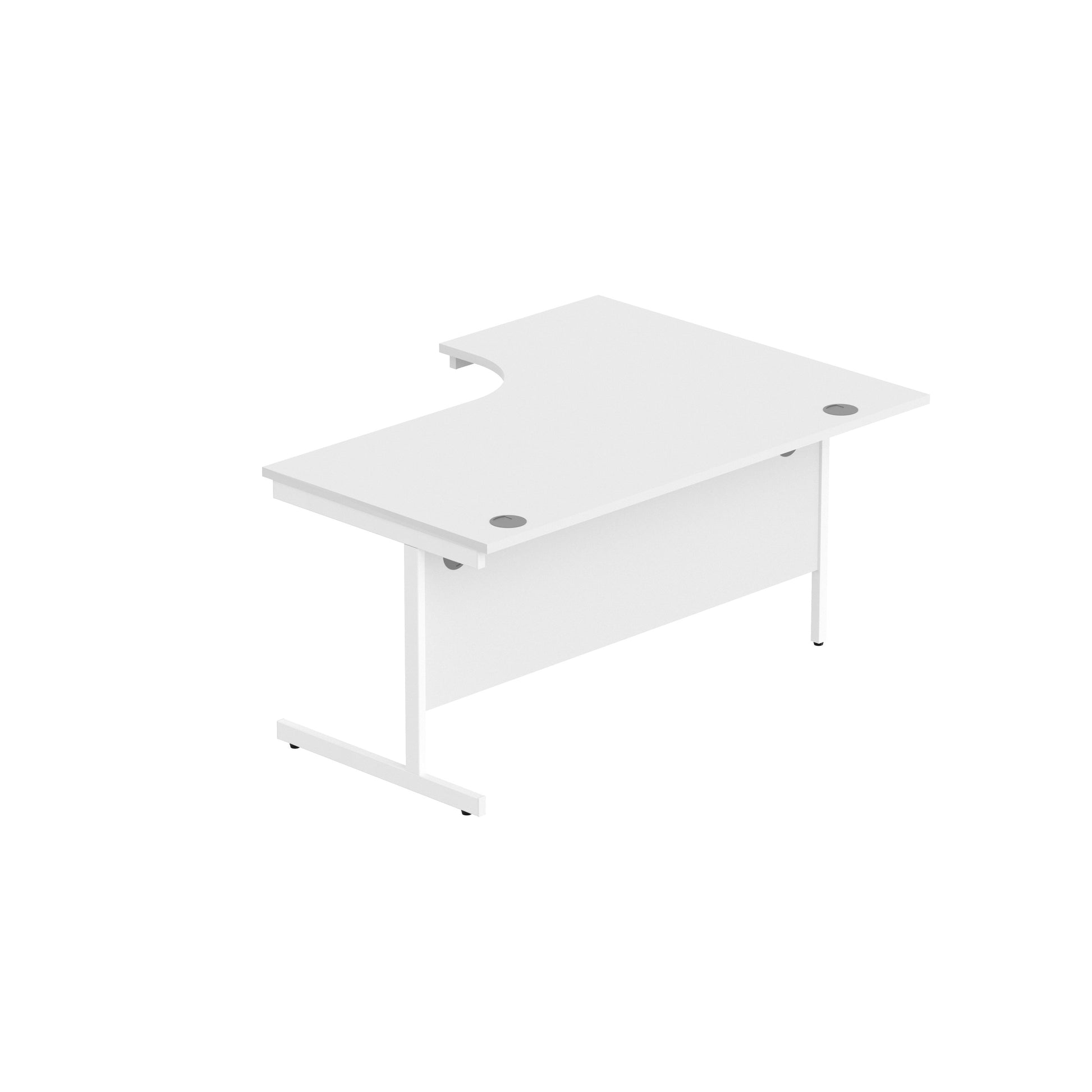 Office Left Hand Corner Desk with Steel Single Upright Cantilever Frame (FSC)