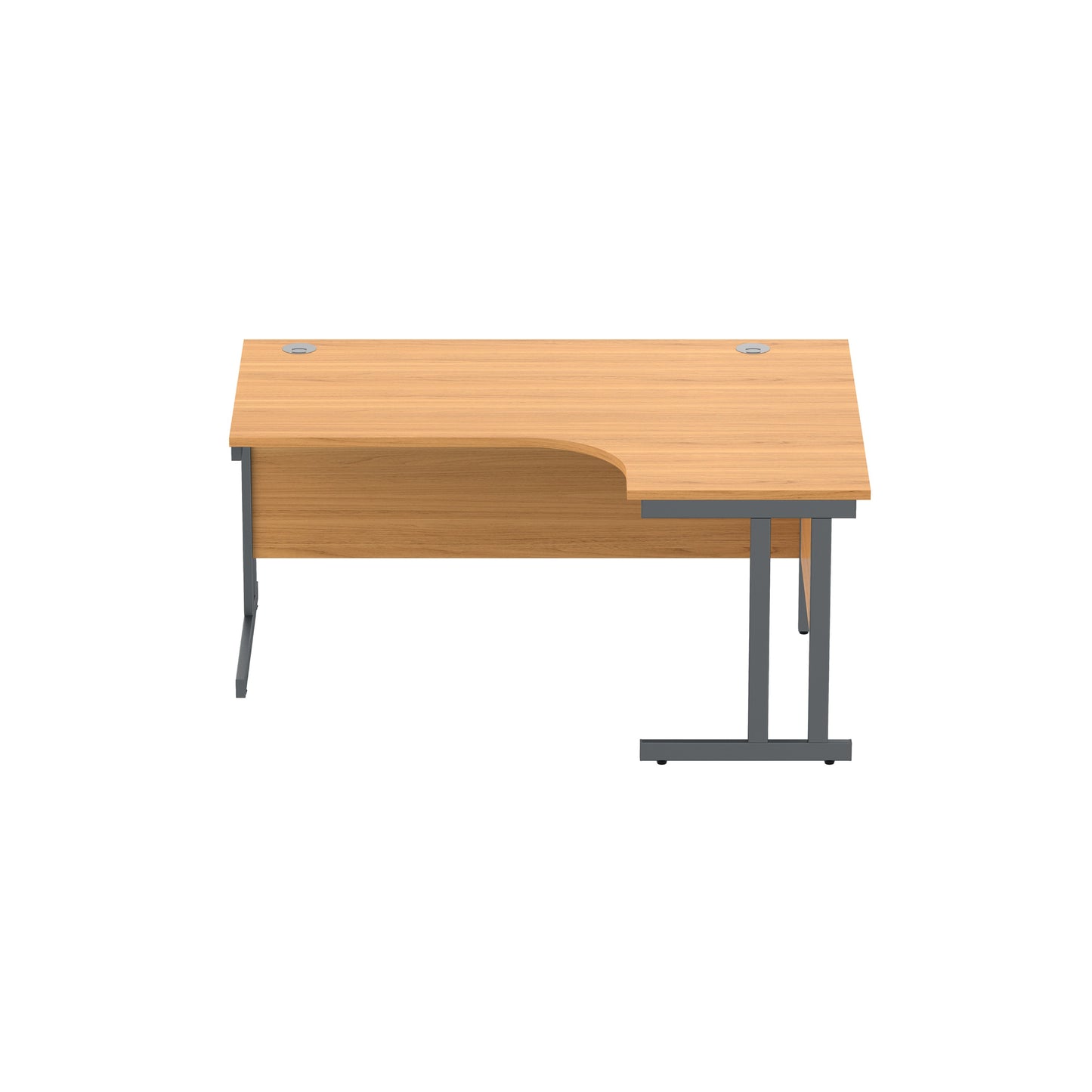 Office Right Hand Corner Desk with Steel Double Upright Cantilever Frame (FSC)