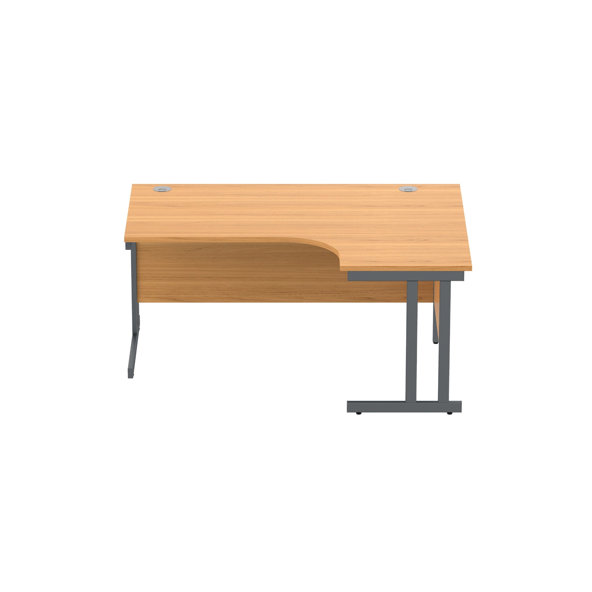 Office Right Hand Corner Desk with Steel Double Upright Cantilever Frame (FSC)