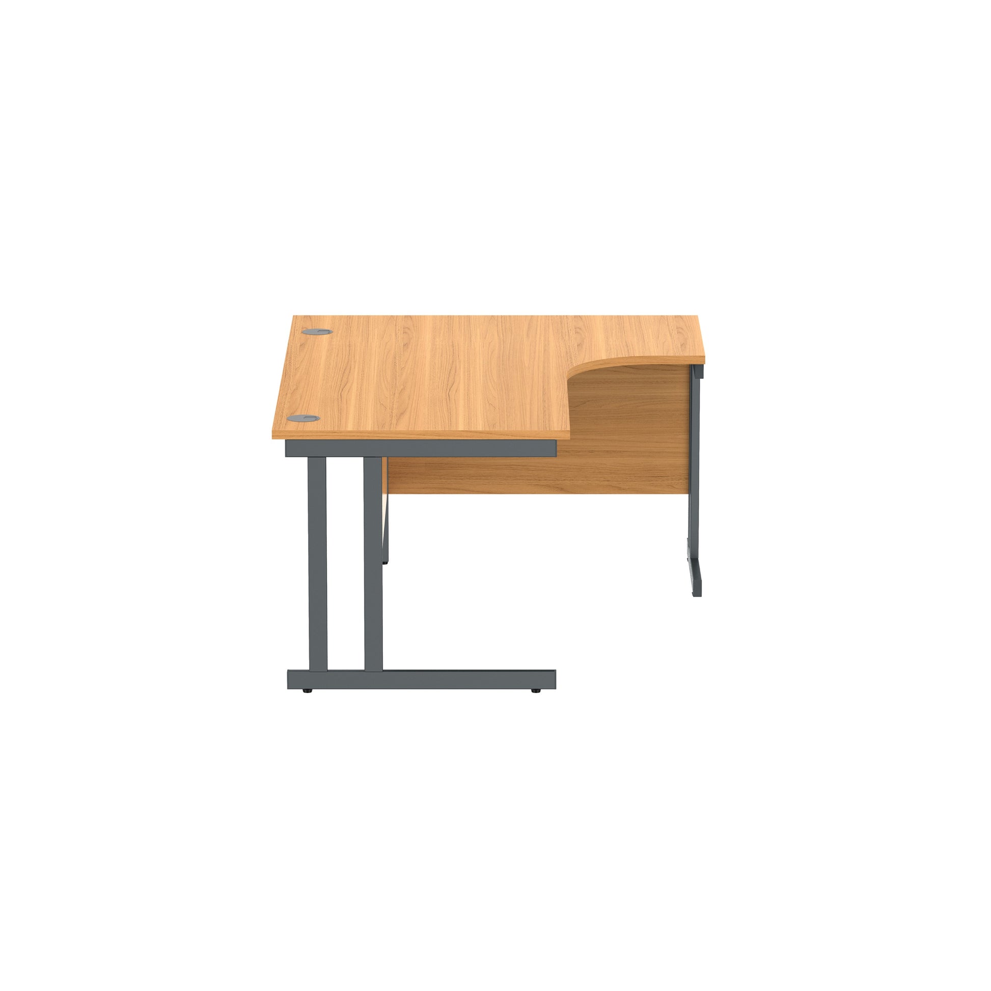 Office Right Hand Corner Desk with Steel Double Upright Cantilever Frame (FSC)