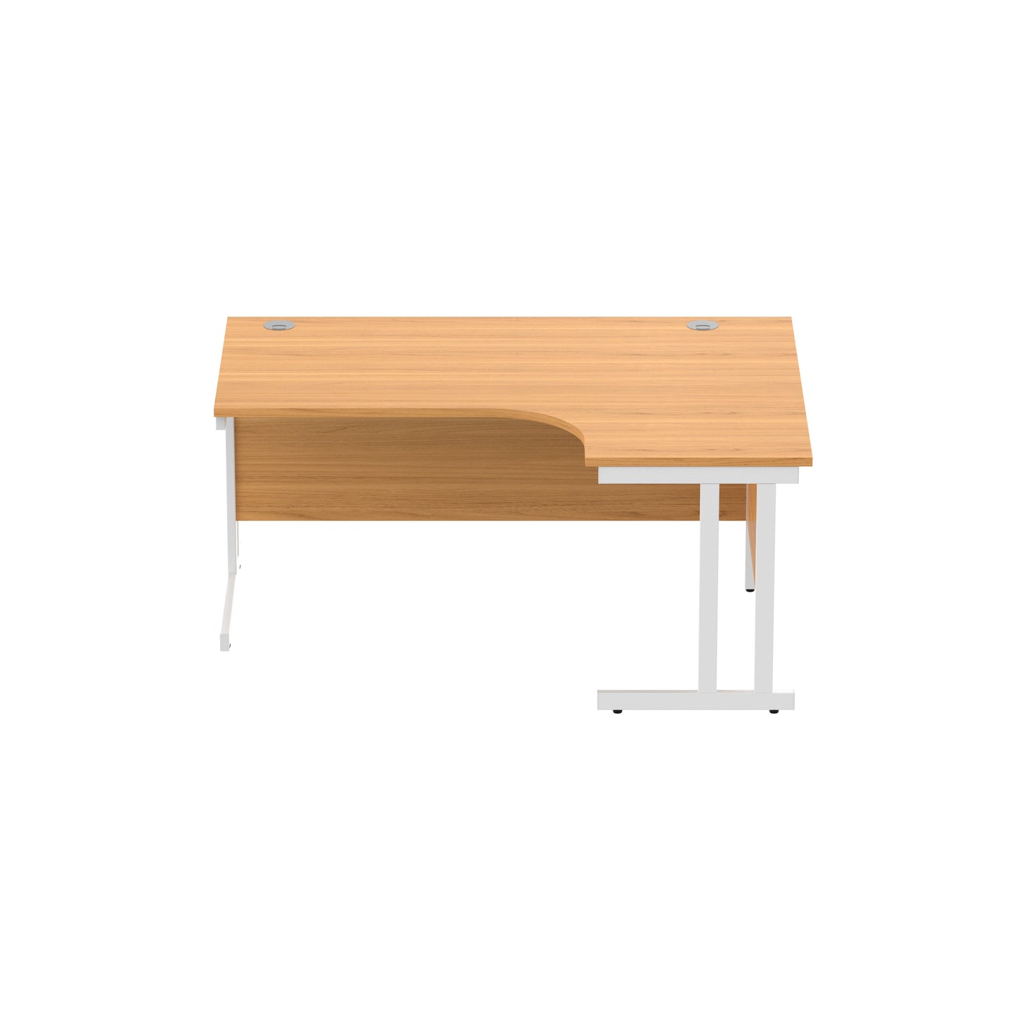 Office Right Hand Corner Desk with Steel Double Upright Cantilever Frame (FSC)