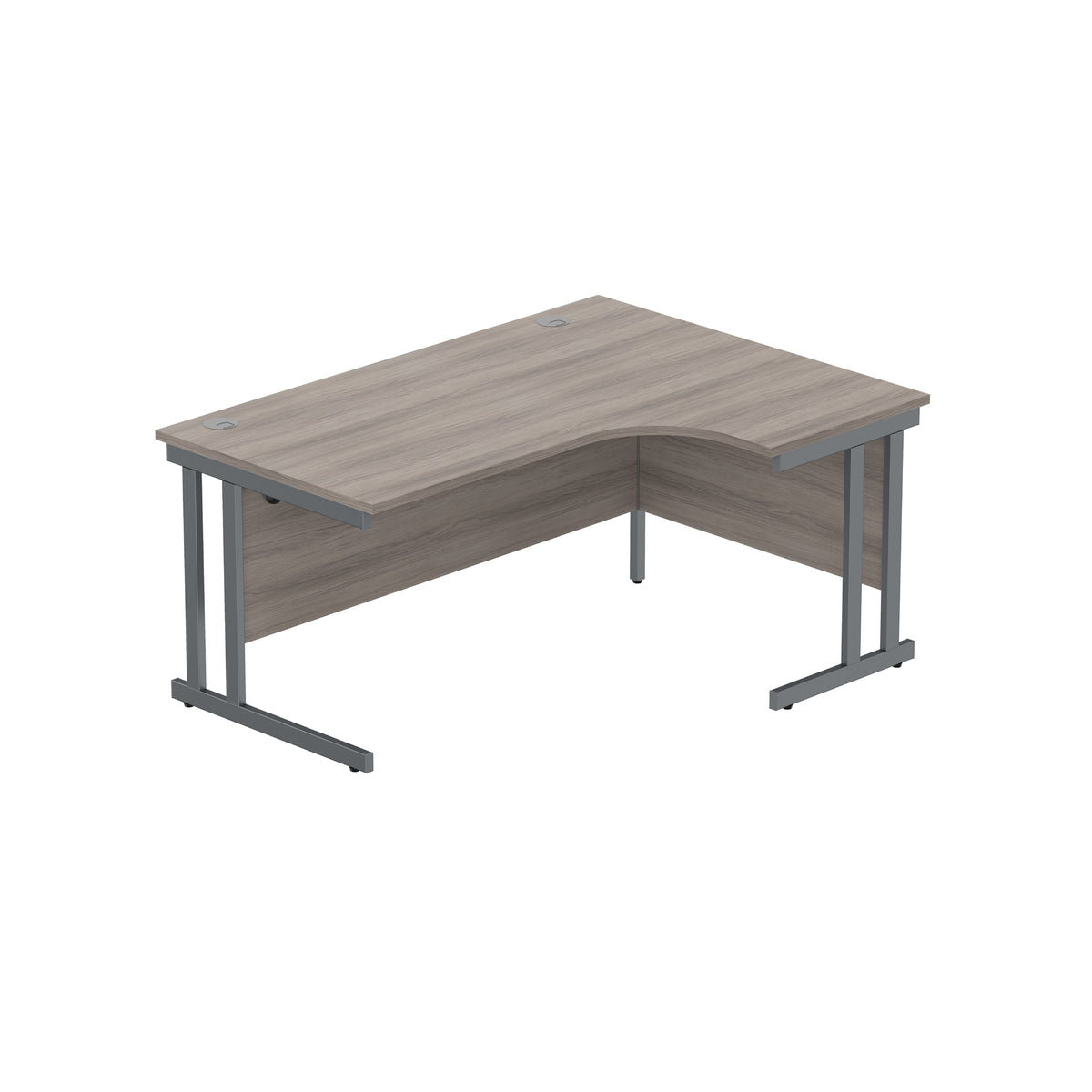 Office Right Hand Corner Desk with Steel Double Upright Cantilever Frame (FSC)