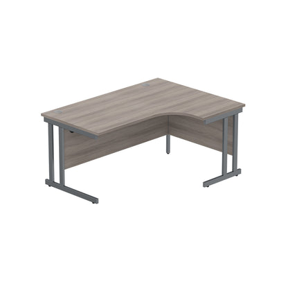Core|Double Upright|Right Hand Radial Desk (FSC)1600X1200|Alaskan Grey Oak-Graphite