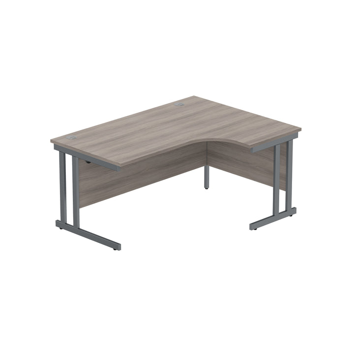 Office Right Hand Corner Desk with Steel Double Upright Cantilever Frame (FSC)