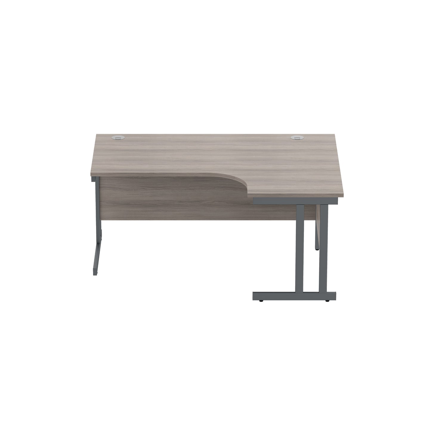 Office Right Hand Corner Desk with Steel Double Upright Cantilever Frame (FSC)