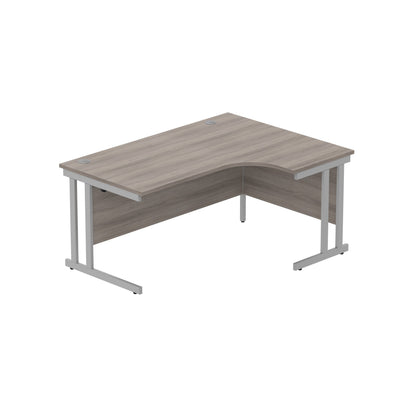 Core|Double Upright|Right Hand Radial Desk (FSC)1600X1200|Alaskan Grey Oak-Silver