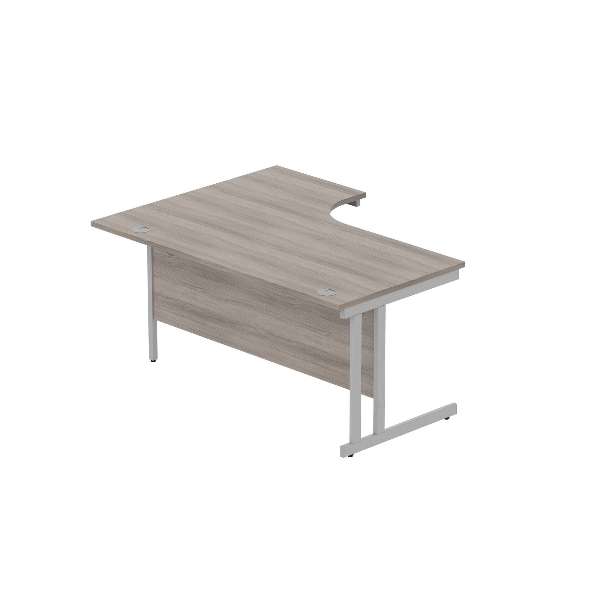 Office Right Hand Corner Desk with Steel Double Upright Cantilever Frame (FSC)