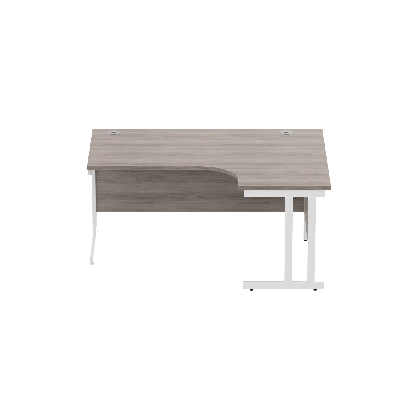 Office Right Hand Corner Desk with Steel Double Upright Cantilever Frame (FSC)
