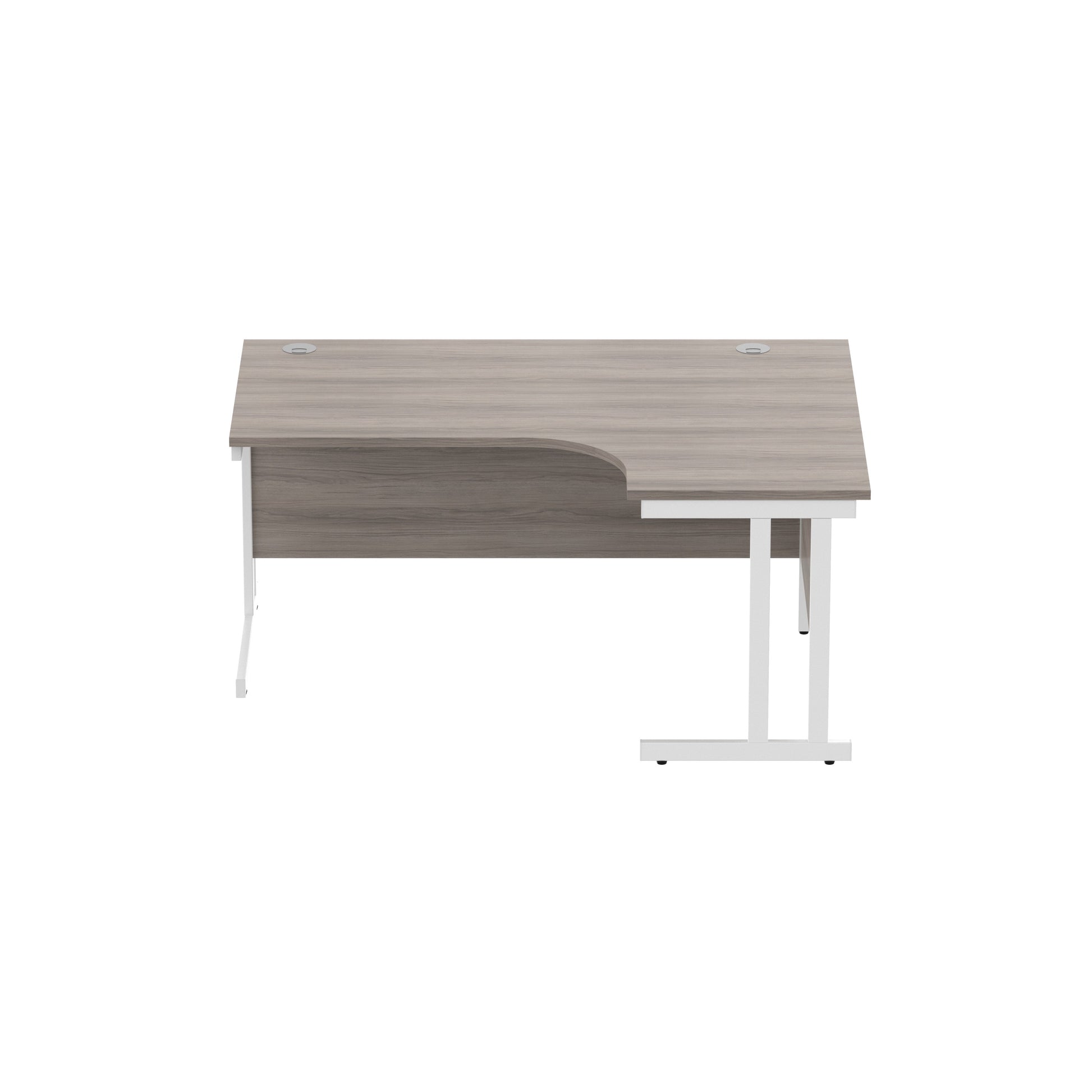 Office Right Hand Corner Desk with Steel Double Upright Cantilever Frame (FSC)