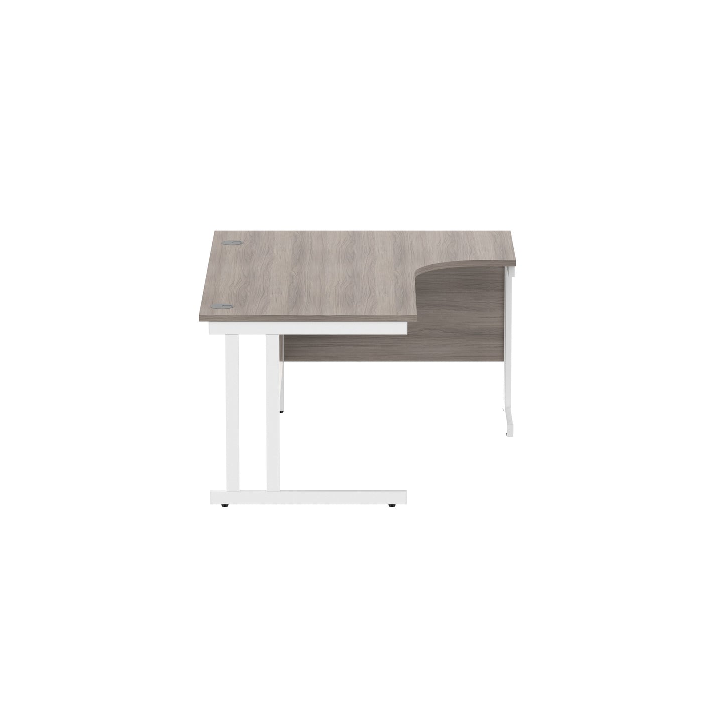 Office Right Hand Corner Desk with Steel Double Upright Cantilever Frame (FSC)