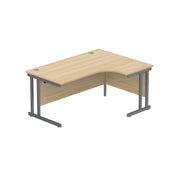 Office Right Hand Corner Desk with Steel Double Upright Cantilever Frame (FSC)