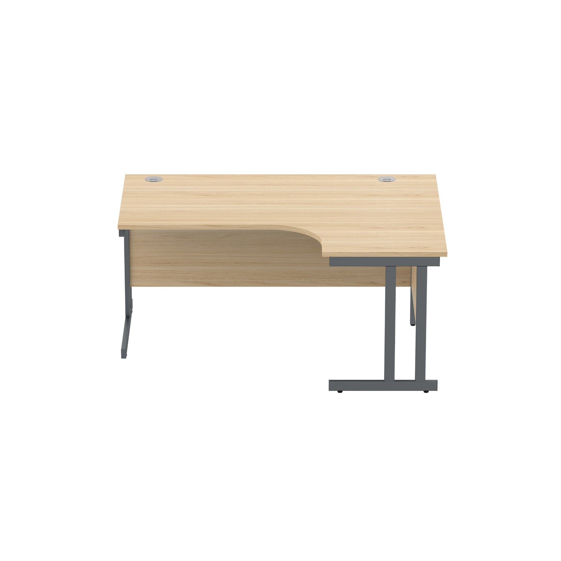 Office Right Hand Corner Desk with Steel Double Upright Cantilever Frame (FSC)