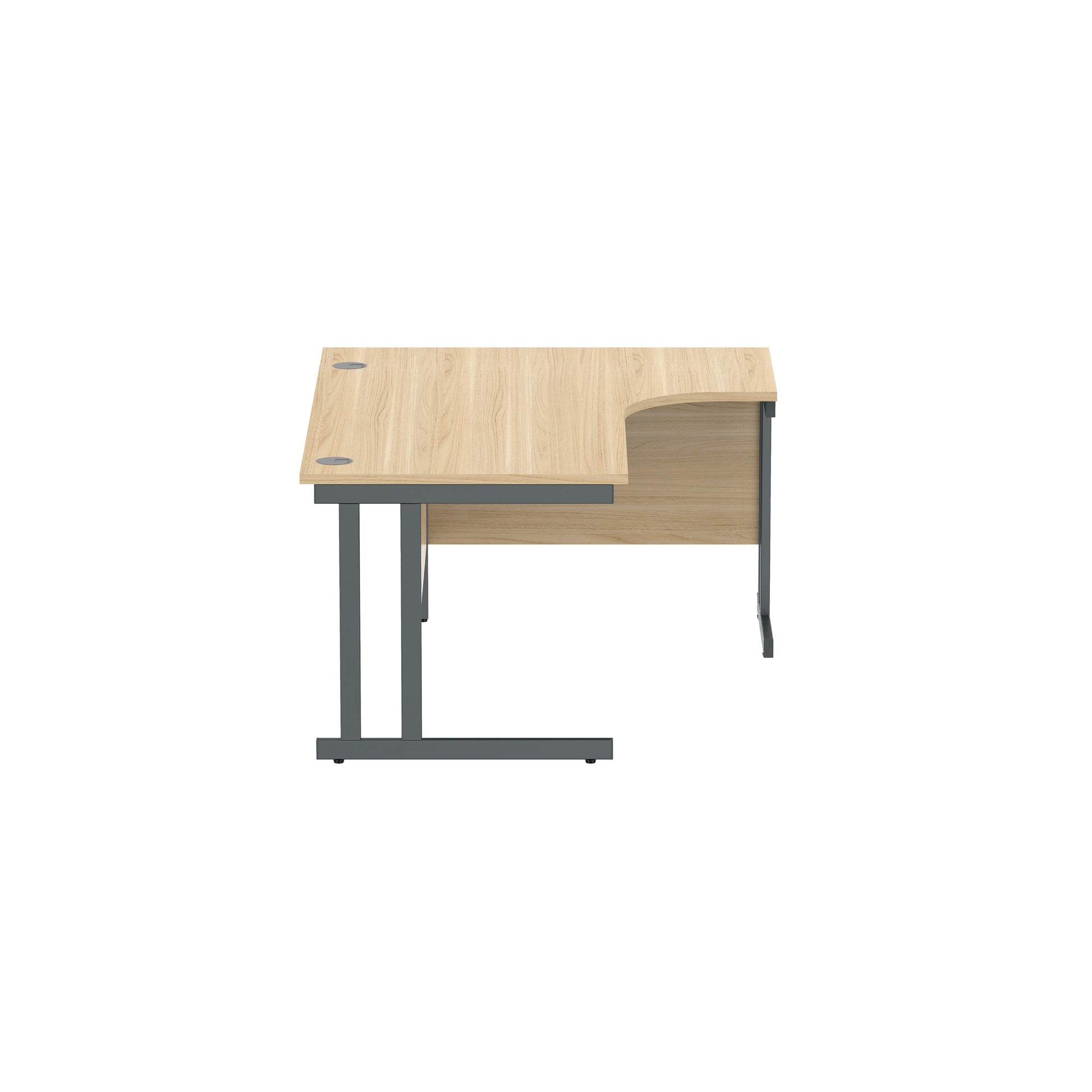 Office Right Hand Corner Desk with Steel Double Upright Cantilever Frame (FSC)