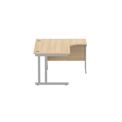 Office Right Hand Corner Desk with Steel Double Upright Cantilever Frame (FSC)