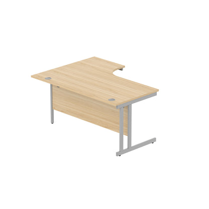 Office Right Hand Corner Desk with Steel Double Upright Cantilever Frame (FSC)