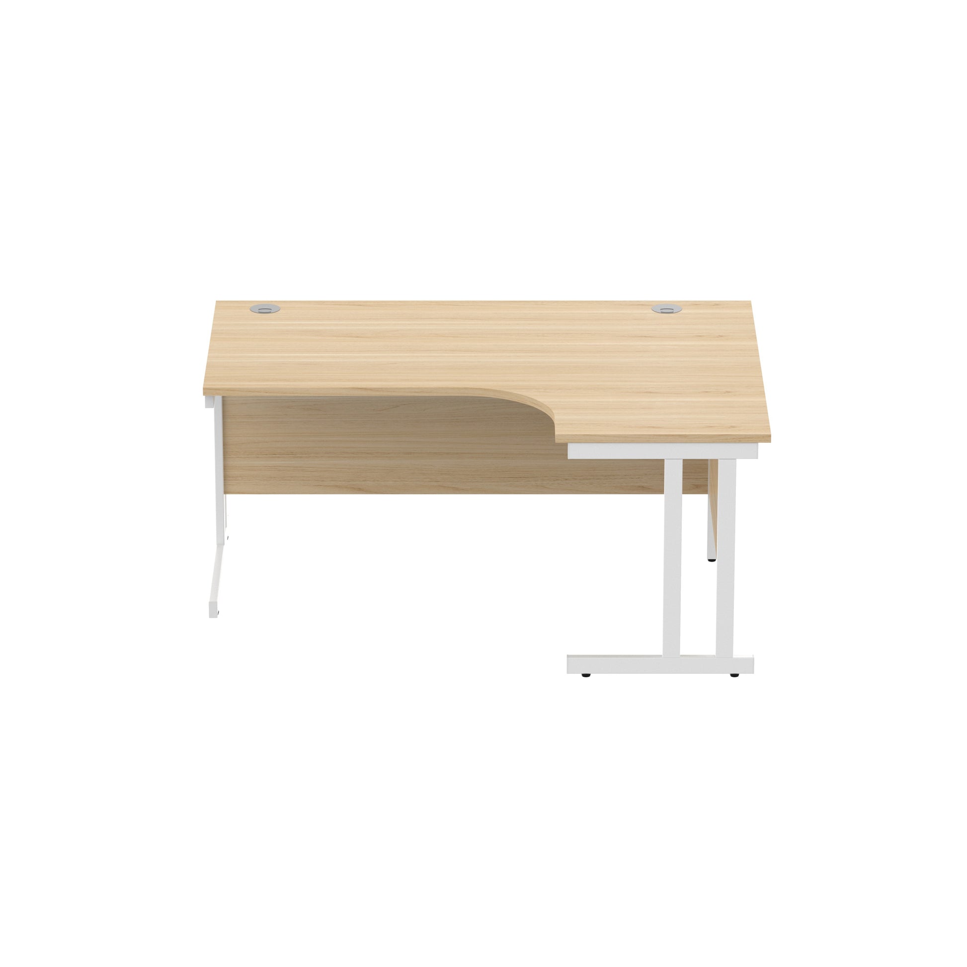 Office Right Hand Corner Desk with Steel Double Upright Cantilever Frame (FSC)