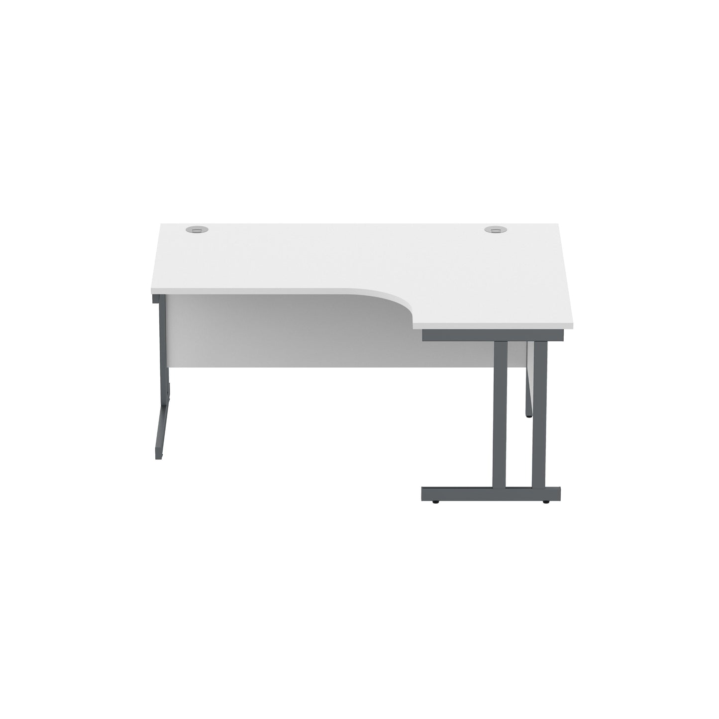 Office Right Hand Corner Desk with Steel Double Upright Cantilever Frame (FSC)