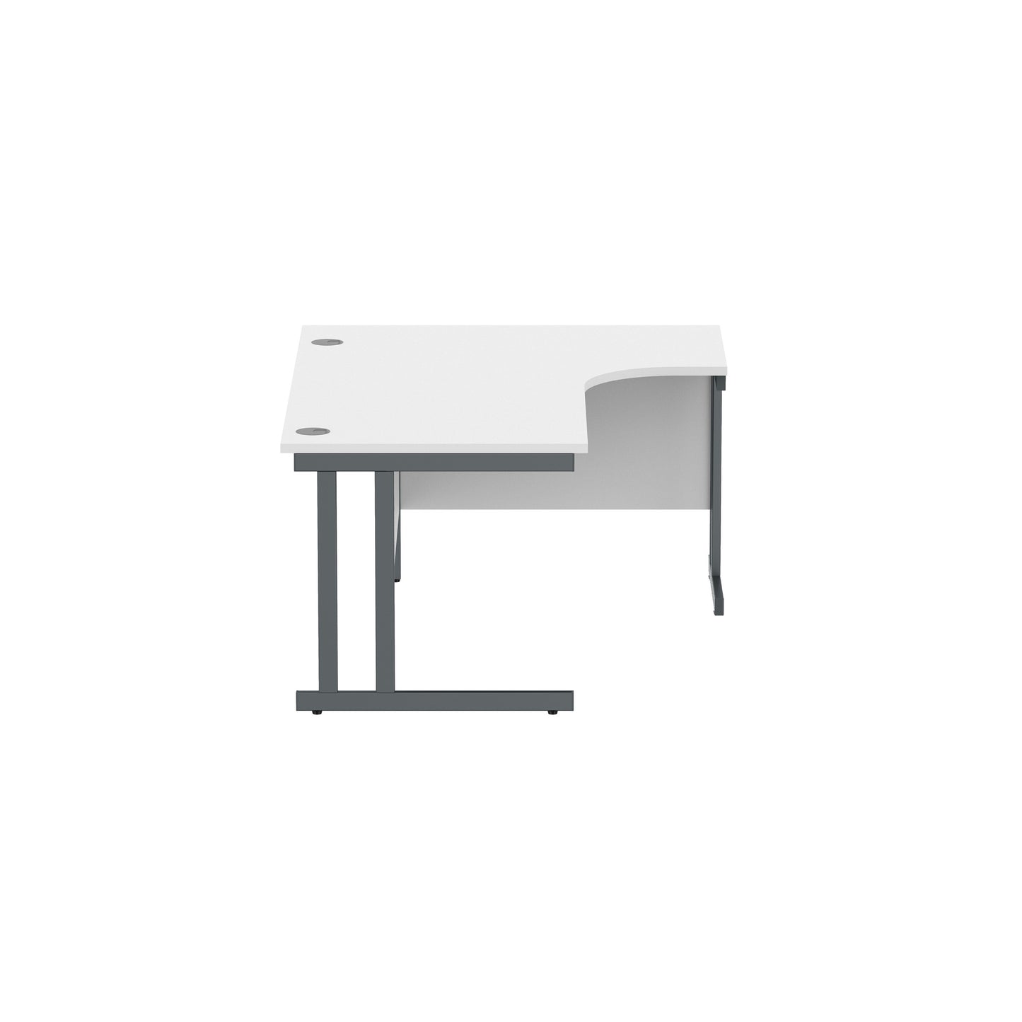 Office Right Hand Corner Desk with Steel Double Upright Cantilever Frame (FSC)