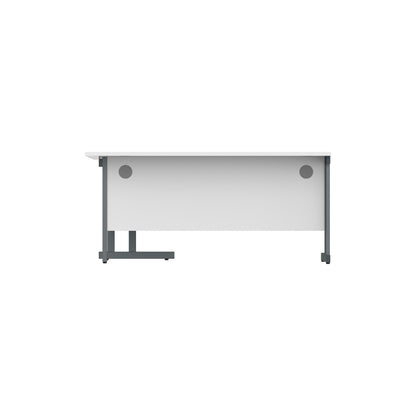 Office Right Hand Corner Desk with Steel Double Upright Cantilever Frame (FSC)