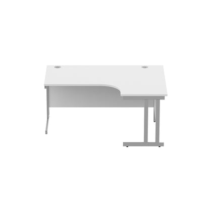 Office Right Hand Corner Desk with Steel Double Upright Cantilever Frame (FSC)