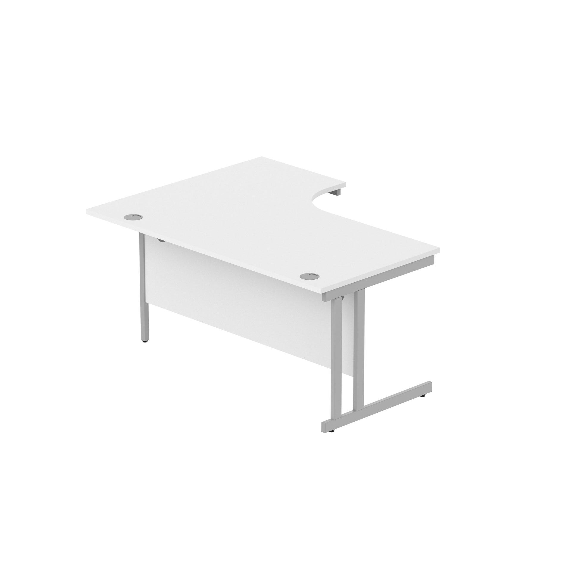 Office Right Hand Corner Desk with Steel Double Upright Cantilever Frame (FSC)