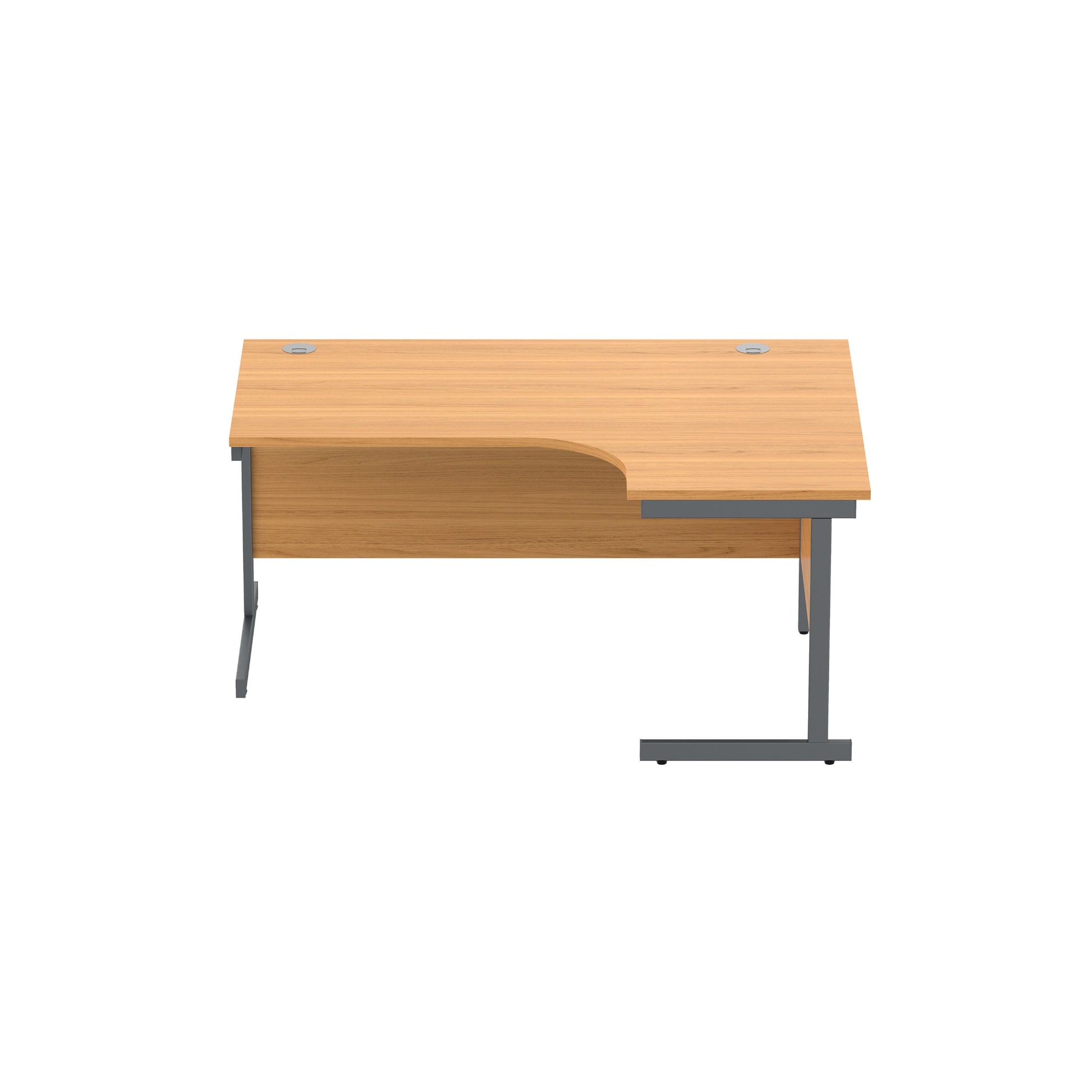 Office Right Hand Corner Desk with Steel Single Upright Cantilever Frame (FSC)