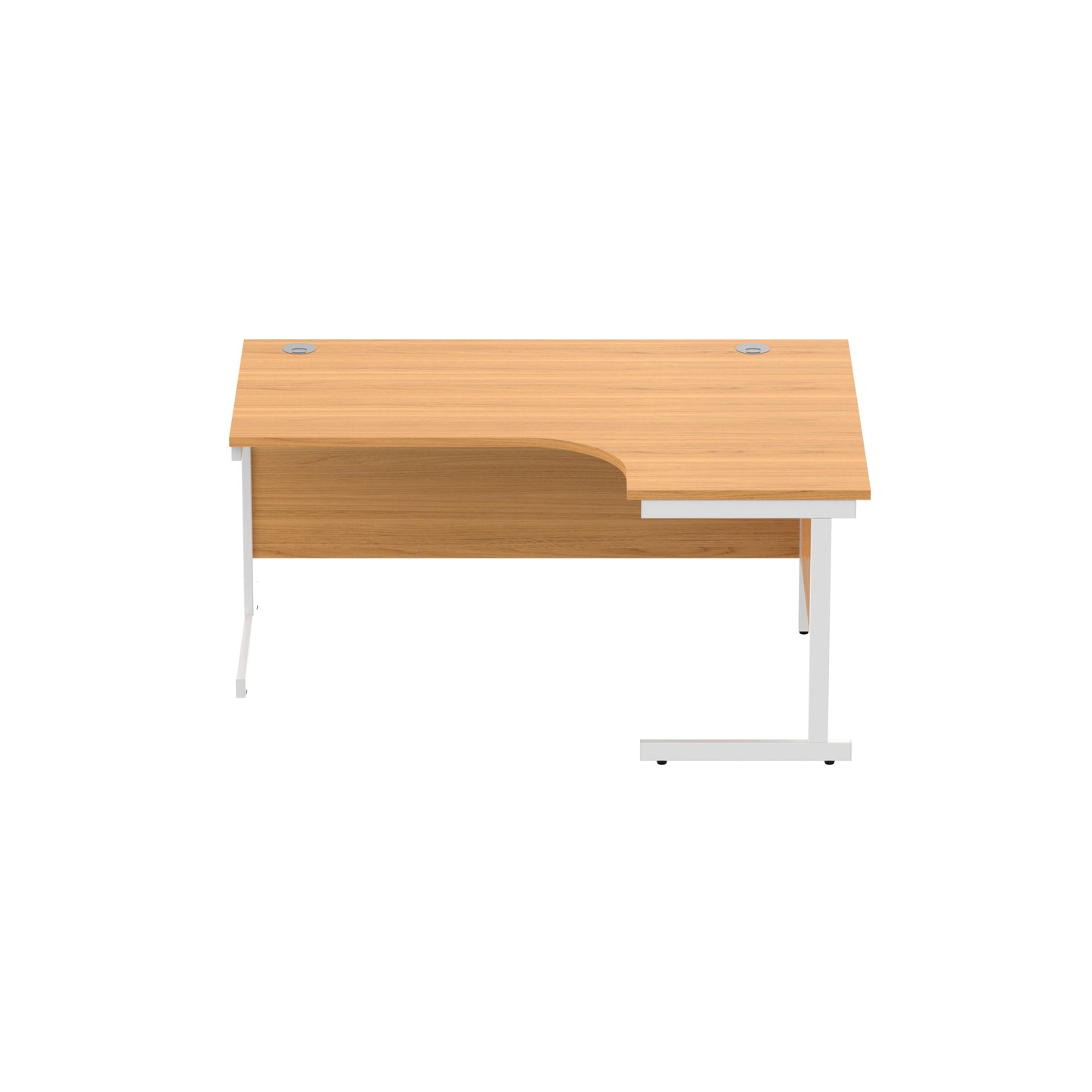 Office Right Hand Corner Desk with Steel Single Upright Cantilever Frame (FSC)