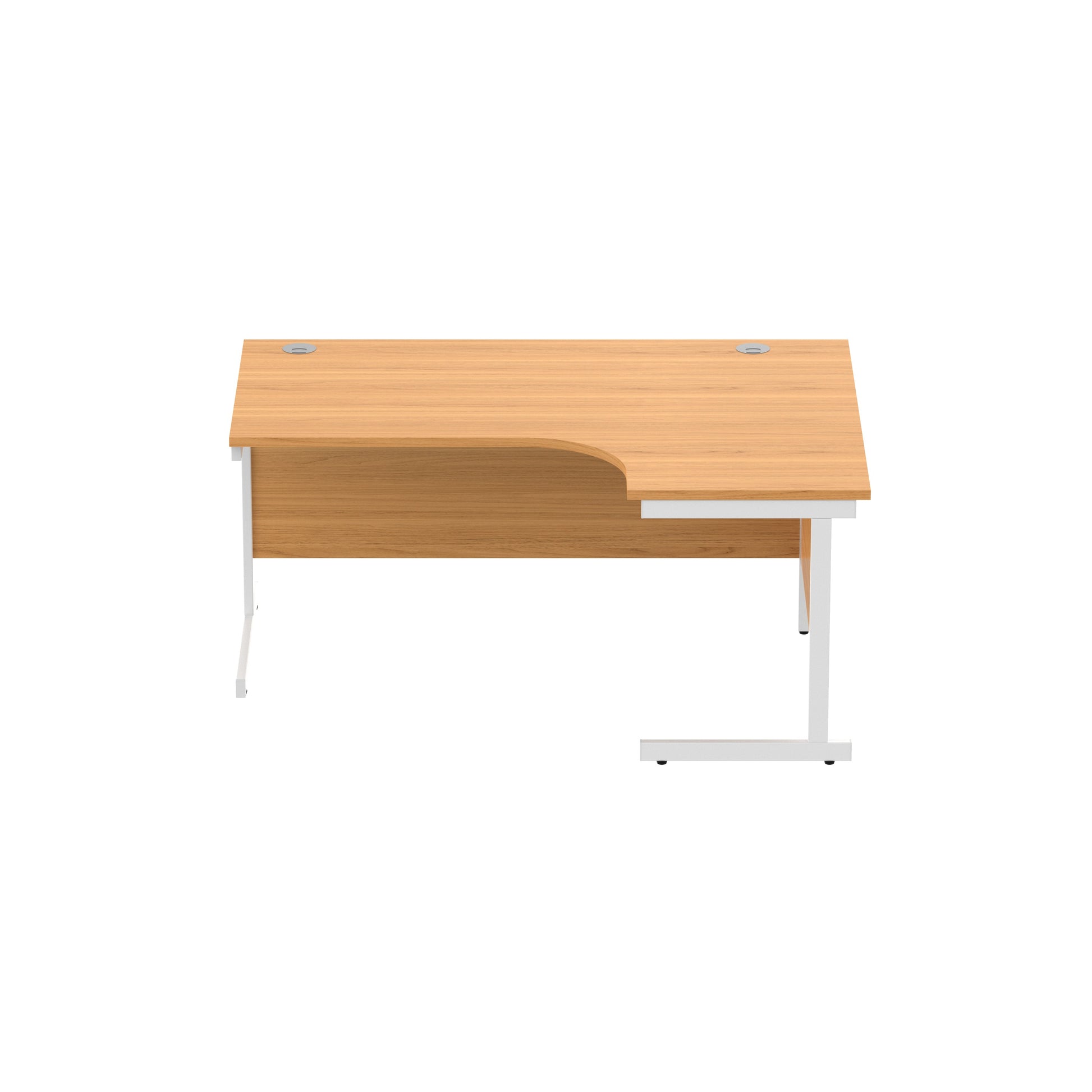 Office Right Hand Corner Desk with Steel Single Upright Cantilever Frame (FSC)