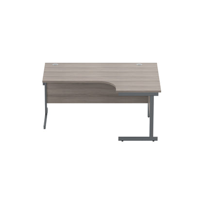 Office Right Hand Corner Desk with Steel Single Upright Cantilever Frame (FSC)