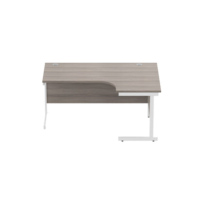 Office Right Hand Corner Desk with Steel Single Upright Cantilever Frame (FSC)