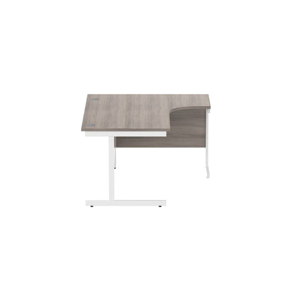 Office Right Hand Corner Desk with Steel Single Upright Cantilever Frame (FSC)