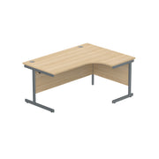 Office Right Hand Corner Desk with Steel Single Upright Cantilever Frame (FSC)