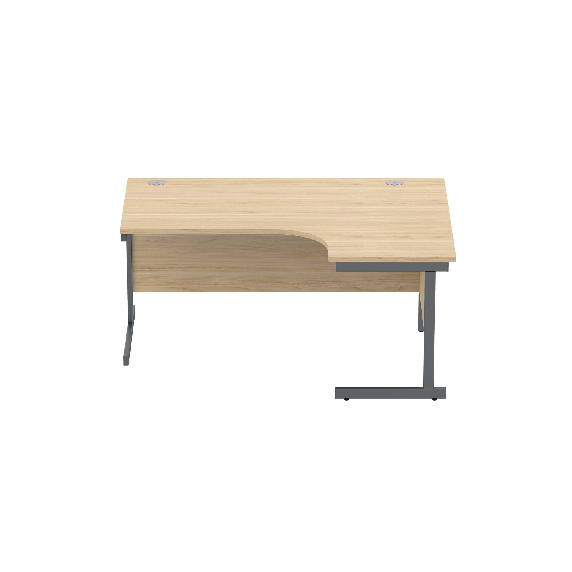 Office Right Hand Corner Desk with Steel Single Upright Cantilever Frame (FSC)
