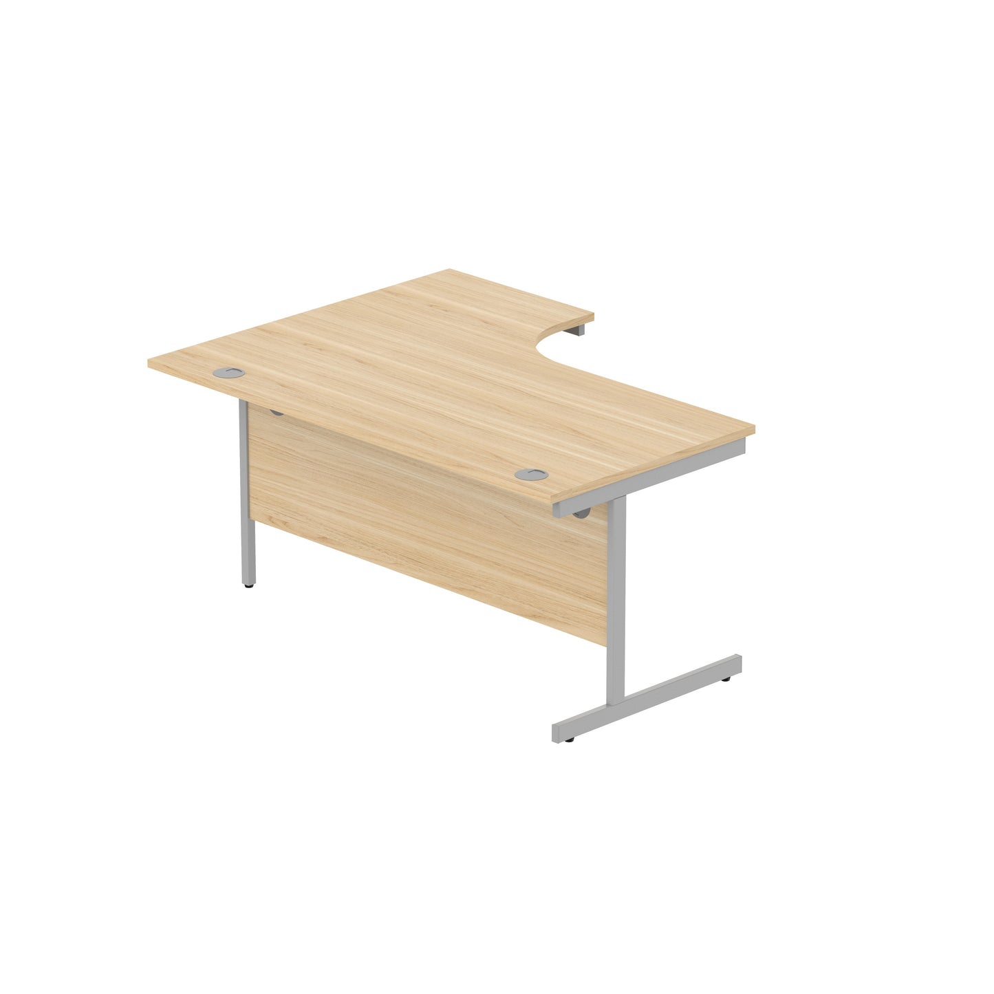 Office Right Hand Corner Desk with Steel Single Upright Cantilever Frame (FSC)