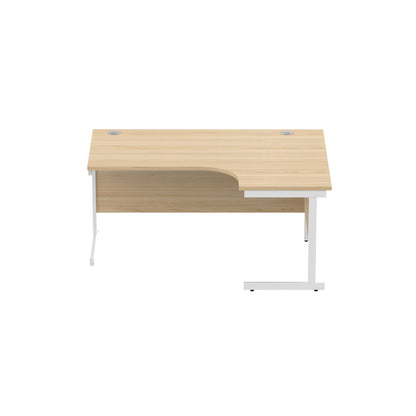 Office Right Hand Corner Desk with Steel Single Upright Cantilever Frame (FSC)