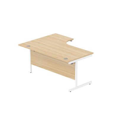 Office Right Hand Corner Desk with Steel Single Upright Cantilever Frame (FSC)