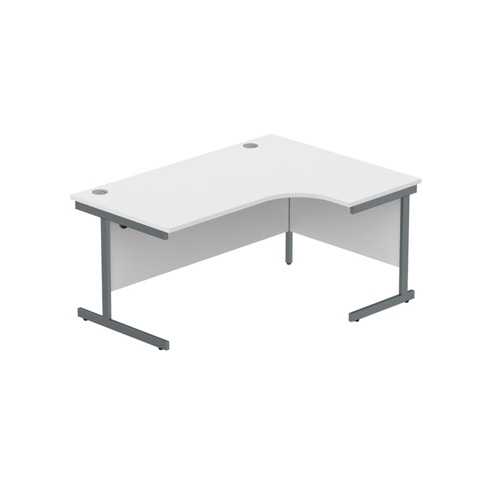Office Right Hand Corner Desk with Steel Single Upright Cantilever Frame (FSC)